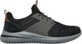 Skechers Men's Delson 3.0 Cicada Wide Fit Shoes - Black