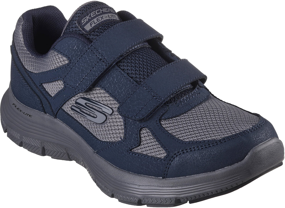 Skechers Men's Flex GURN Velcro Shoes - Blue