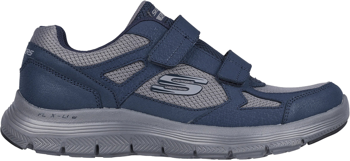 Skechers Men's Flex GURN Velcro Shoes - Blue