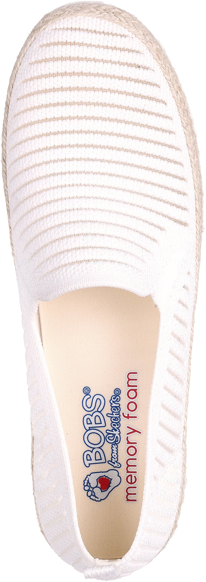 Skechers Women's BOBS Flexpadrille Sparkling Sky Shoes - White