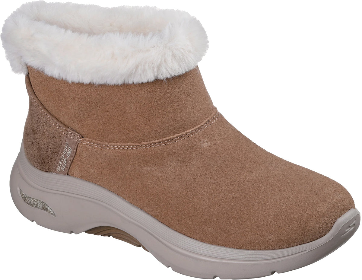 Skechers Women's GO WALK Cozy Stride Boots - Brown