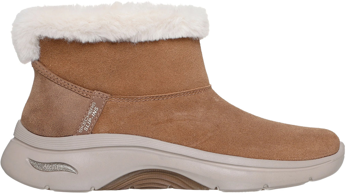 Skechers Women's GO WALK Cozy Stride Boots - Brown