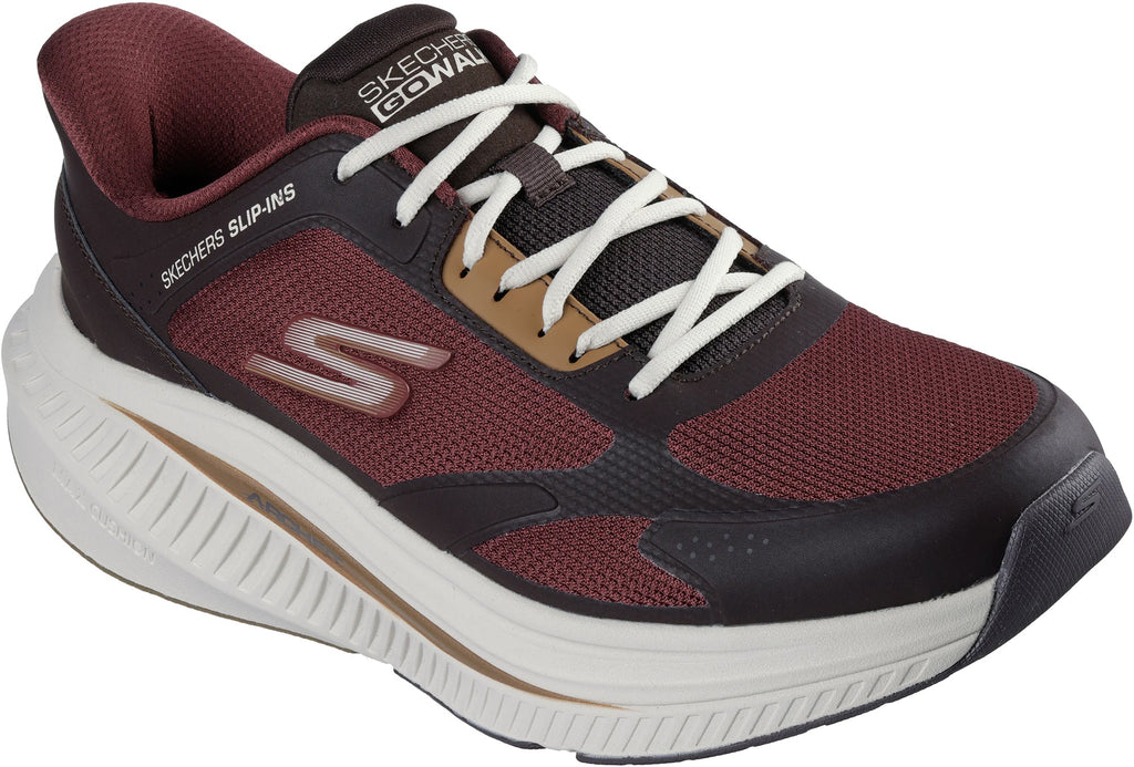 Skechers Men's GO WALK Max Cushioning Jaylen Walking Shoes - Red
