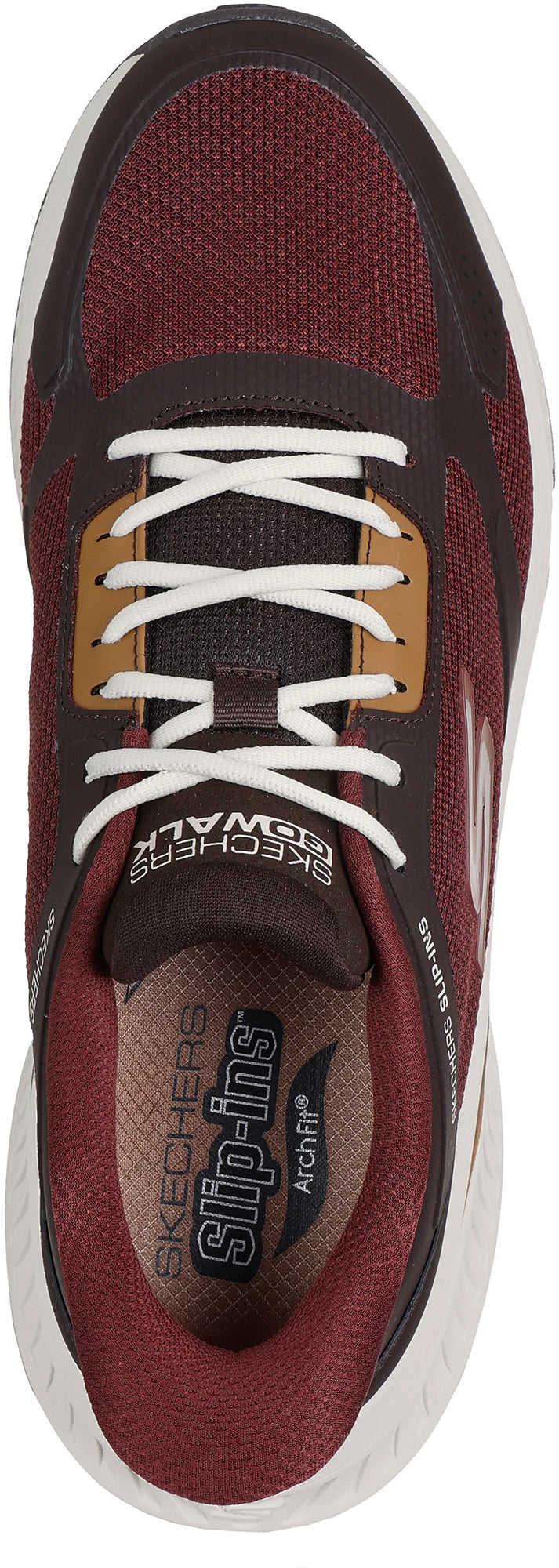 Skechers Men's GO WALK Max Cushioning Jaylen Walking Shoes - Red