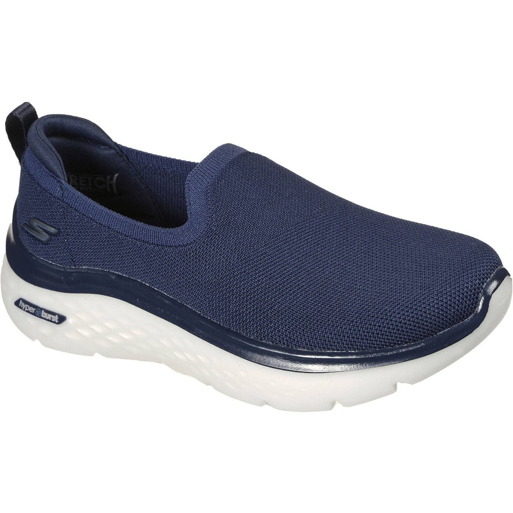 Skechers Women's GoWalk Hyper Burst Slip On Walking Shoes - Navy