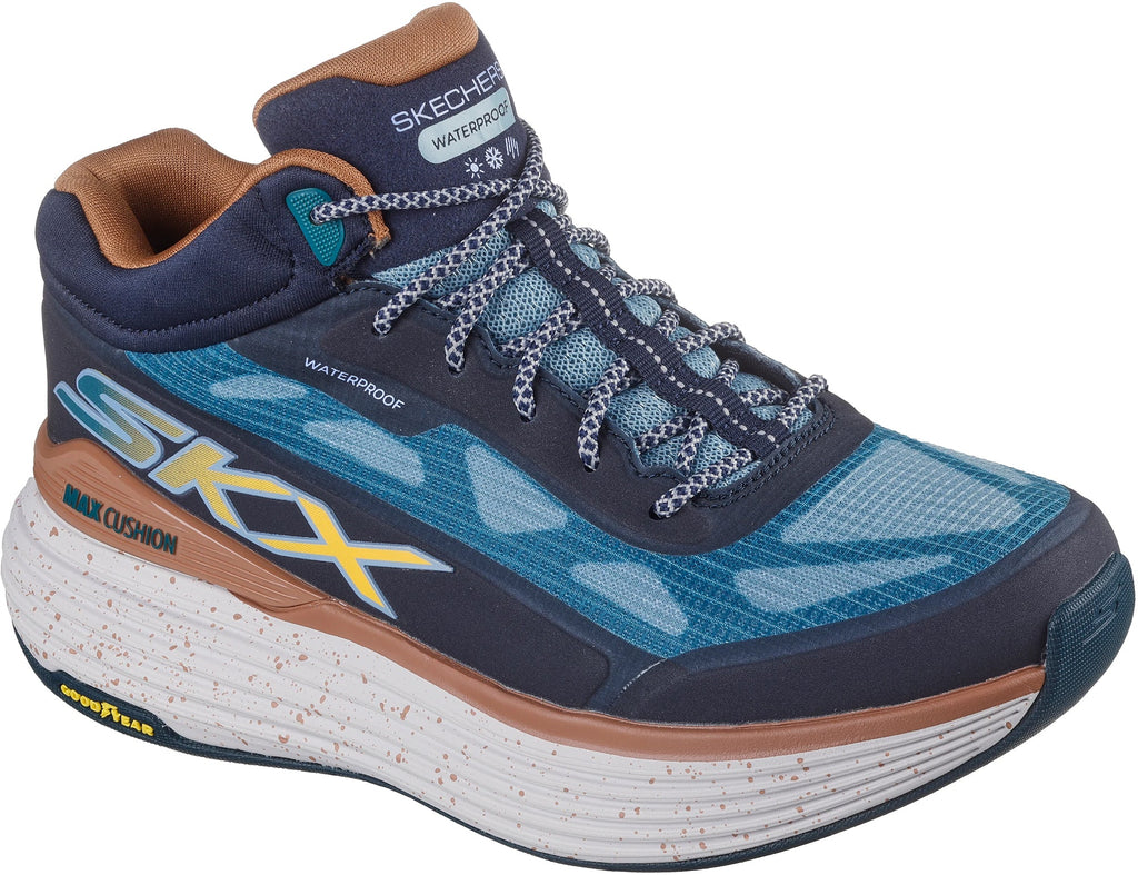 Skechers Women's Max Cushioning Suspension Terrace Waterproof Running Shoes - Blue