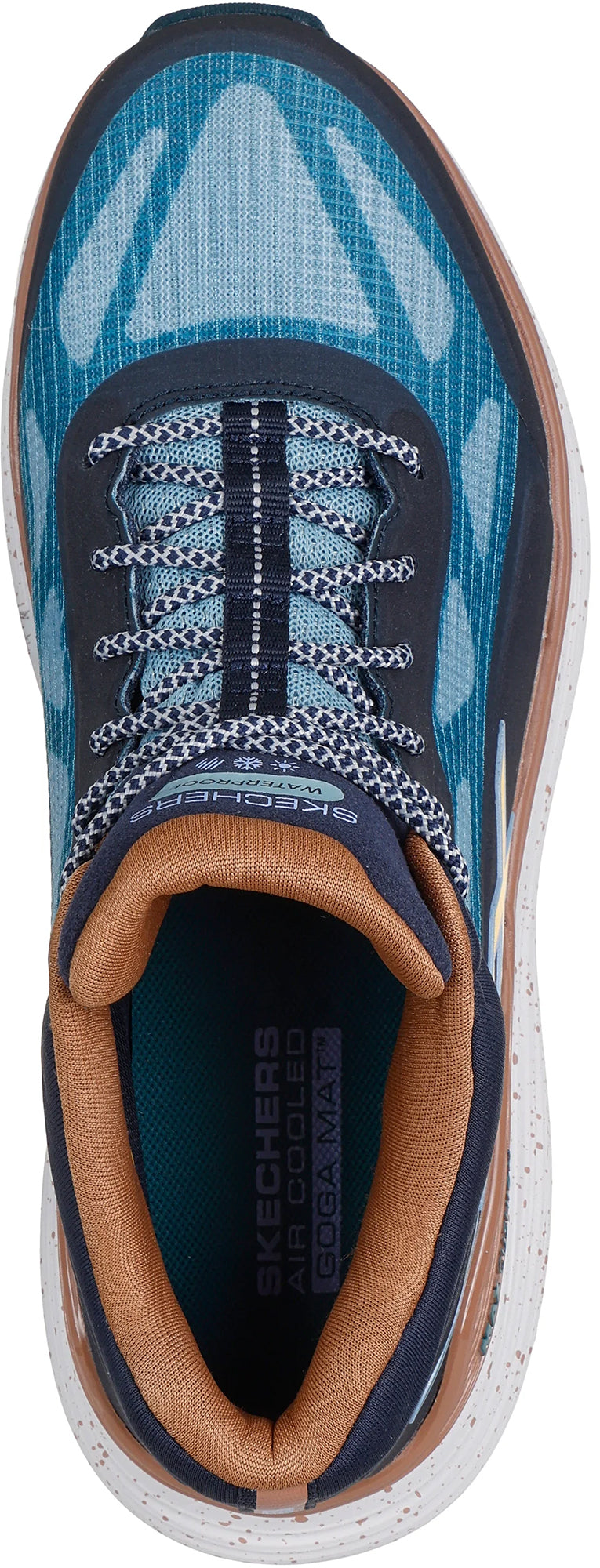 Skechers Women's Max Cushioning Suspension Terrace Waterproof Running Shoes - Blue