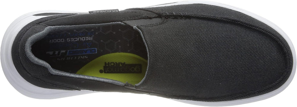 Skechers Men's Proven Suttner Canvas Slip On Walking Shoes - Black