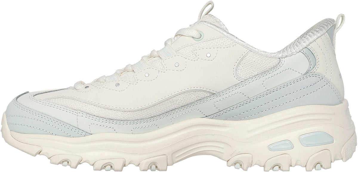 Skechers Women's Sport D'Lites Smooth Nostalgia Shoes - Cream
