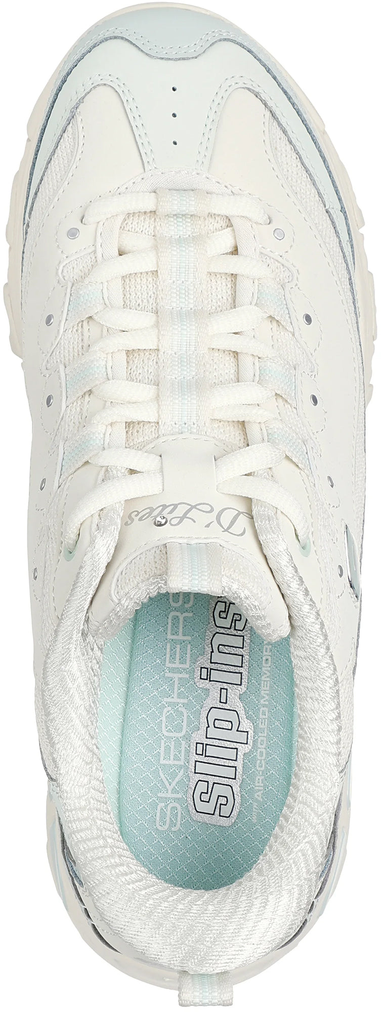 Skechers Women's Sport D'Lites Smooth Nostalgia Shoes - Cream