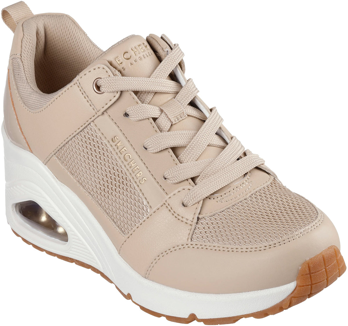 Skechers Women's UNO Wedge Everything Nice Shoes - Beige