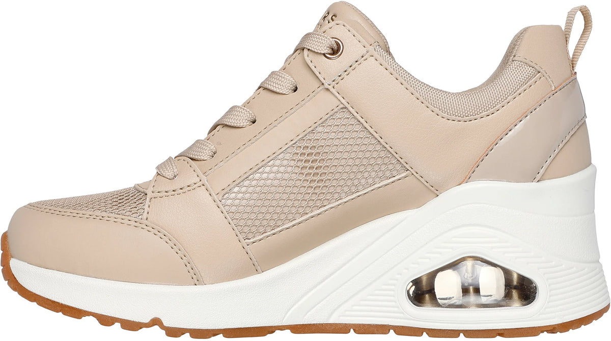 Skechers Women's UNO Wedge Everything Nice Shoes - Beige