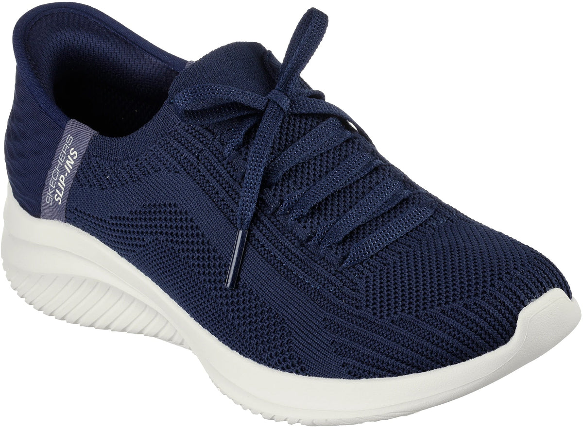 Skechers Women's Ultra Flex 3.0 Brilliant Path Wide Fit Training Shoes - Blue
