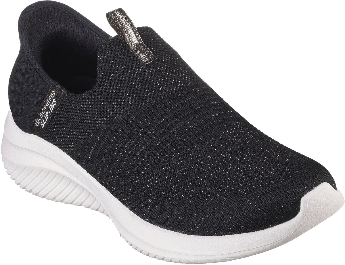 Skechers Women's Ultra Flex 3.0 Glitter Me Shoes - Black