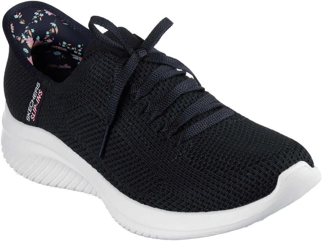 Skechers Women's Ultra Flex 3.0 Morning Blossom Shoes - Black