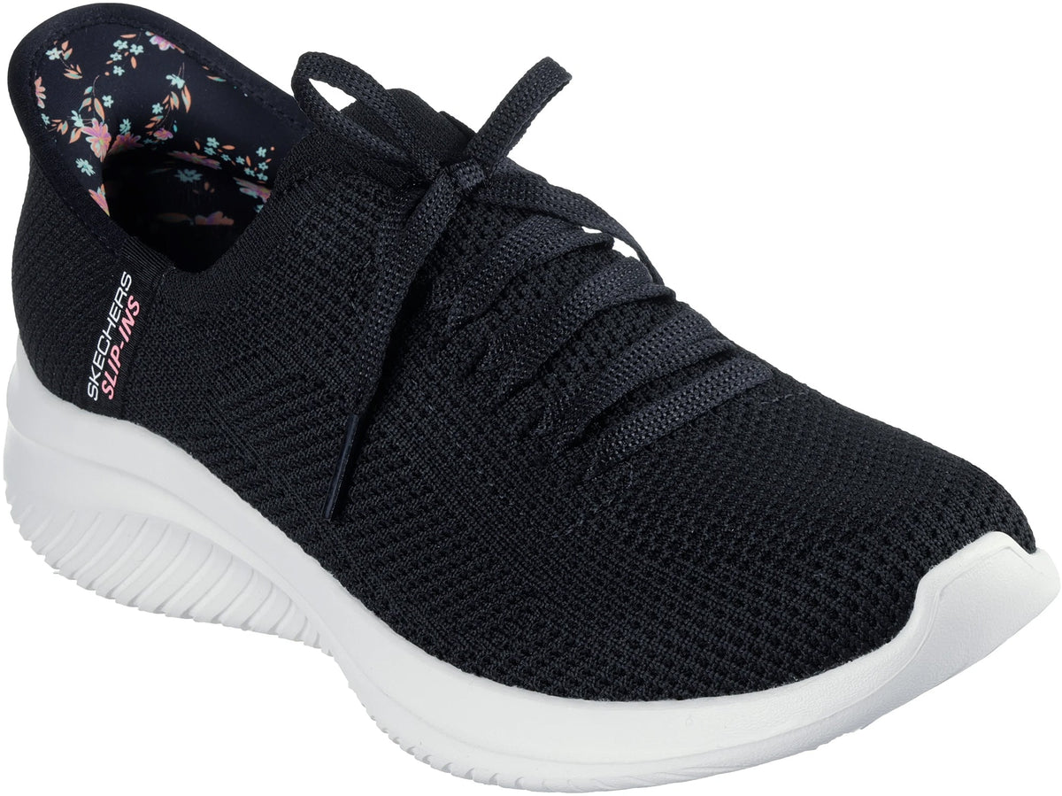 Skechers Women's Ultra Flex 3.0 Morning Blossom Shoes - Black