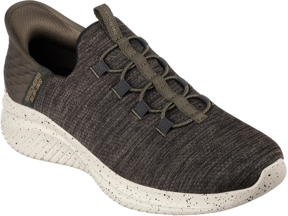 Skechers Men's Ultra Flex 3.0 Right Away Wide Fit Shoes - Green