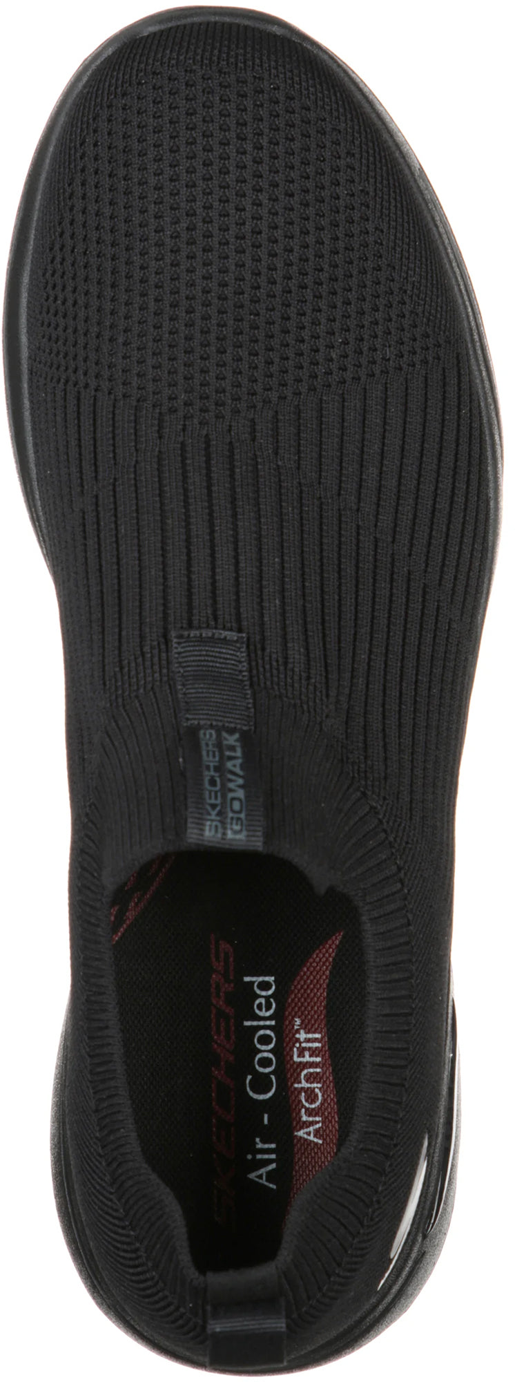 Skechers Men's GO Walk Arch Fit Iconic EXTRA Wide Fit Walking Shoes - Black