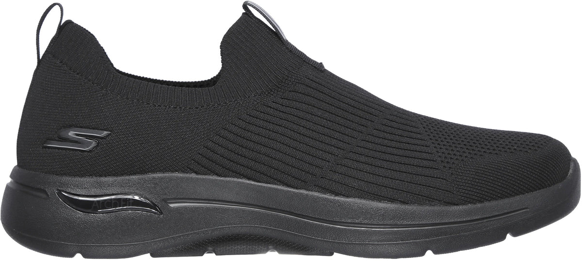 Skechers Men's GO Walk Arch Fit Iconic EXTRA Wide Fit Walking Shoes - Black