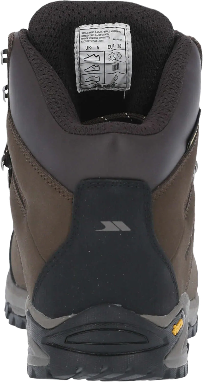 Trespass Women's Baylin Waterproof Walking Boots - Brown