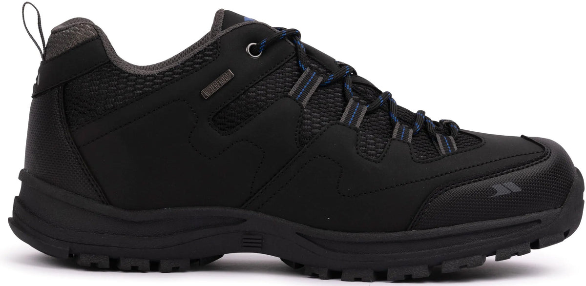 Trespass Men's Finley Waterproof Walking Shoes - Black