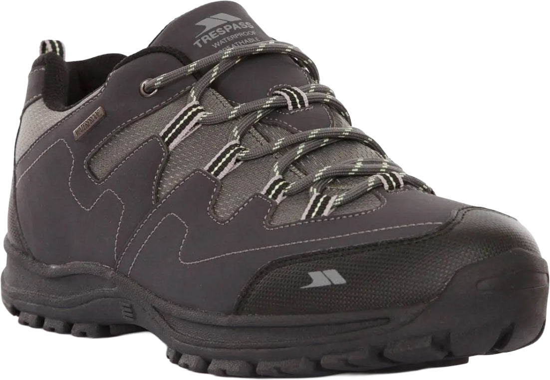 Trespass Men's Finley Waterproof Walking Shoes - Grey
