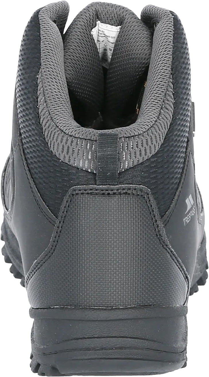 Trespass Men's Finley Mid Waterproof Walking Boots - Black