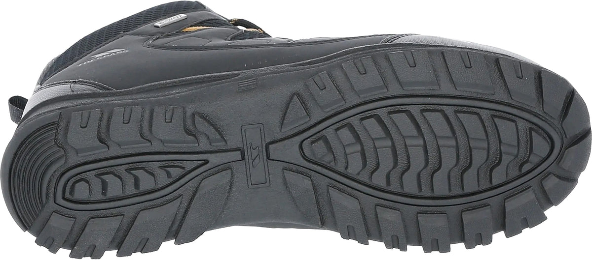 Trespass Men's Finley Mid Waterproof Walking Boots - Black