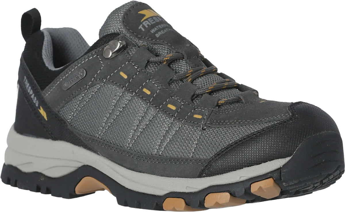Trespass Men's Scrap Waterproof Walking Shoes - Grey
