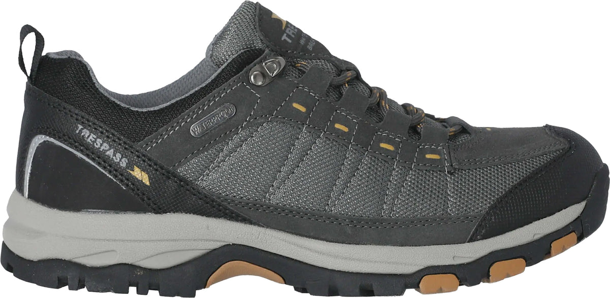 Trespass Men's Scrap Waterproof Walking Shoes - Grey