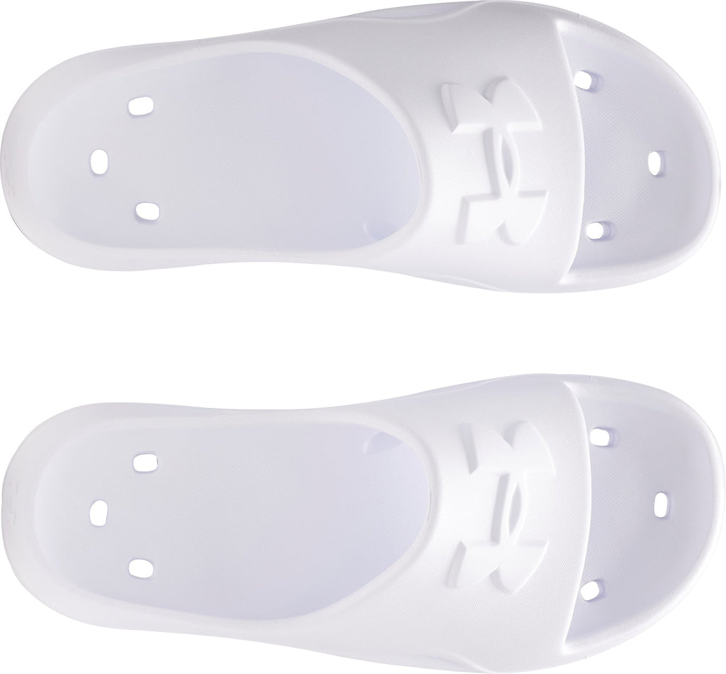 Under Armour Men's Locker V Slides - White