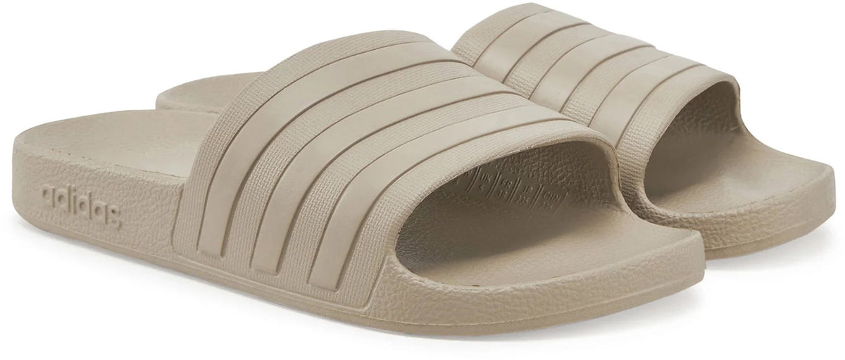 adidas Women's Adilette Aqua Slides - Brown
