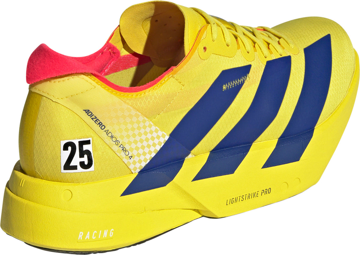 adidas Men's Adizero Adios Pro 4 Running Shoes - Yellow