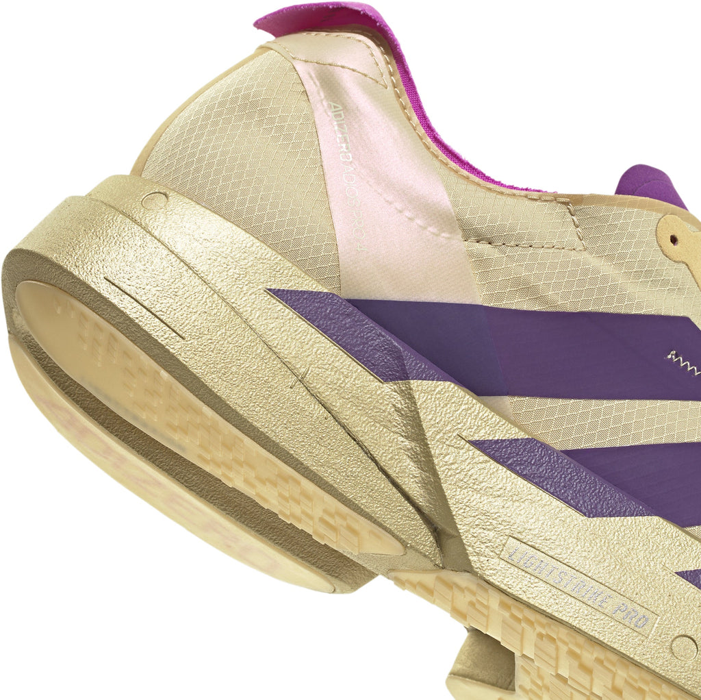 adidas Men's Adizero Adios Pro 4 Running Shoes - Beige