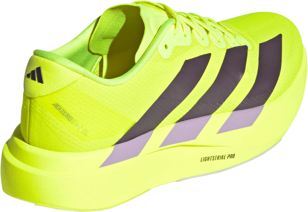 adidas Men's Adizero EVO SL Woven Running Shoes - Yellow