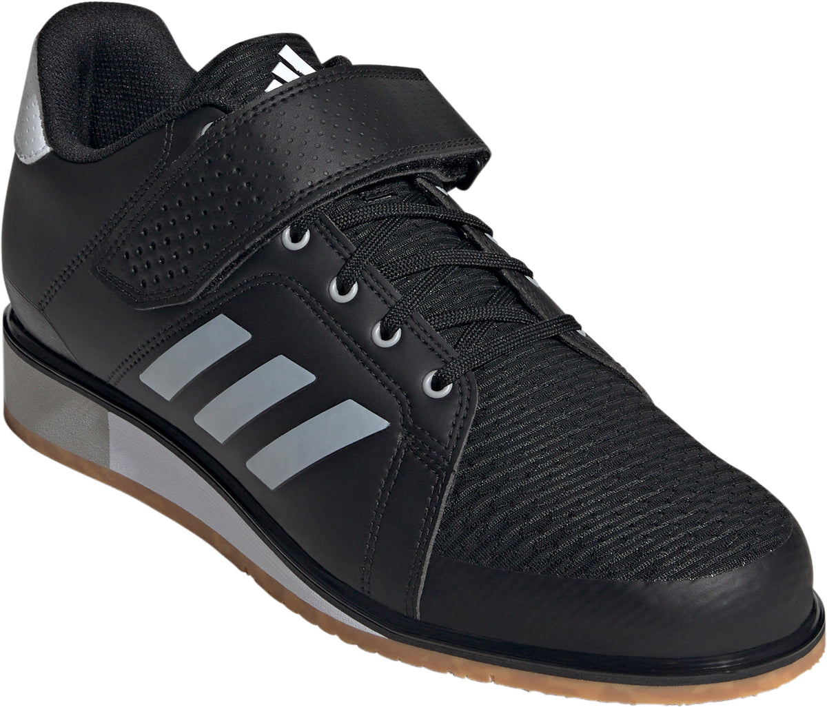 adidas Men's Power Perfect 3 Weight Lifting Shoes - White