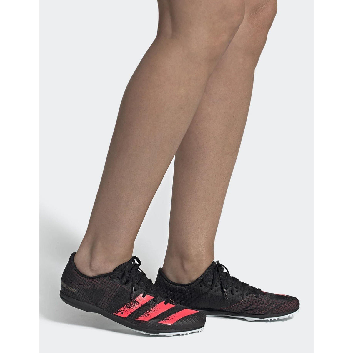 adidas Women's Distancestar Running Spikes - Black