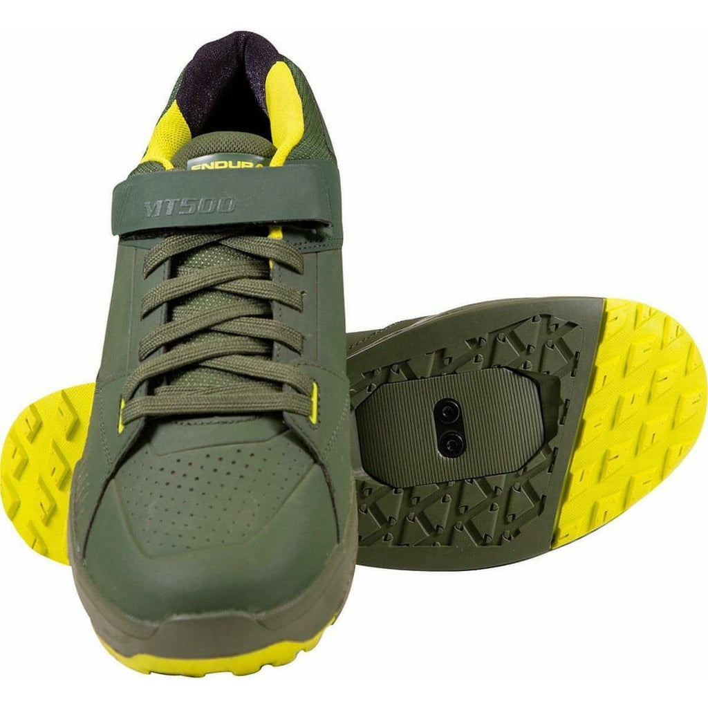 Endura Men's MT500 Burner Clipless MTB Cycling Shoes - Green