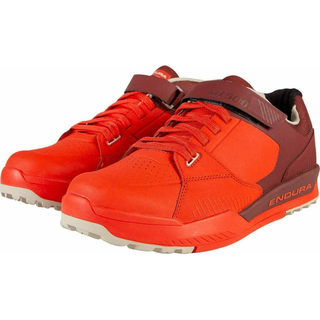 Endura Men's MT500 Burner Clipless MTB Cycling Shoes - Red