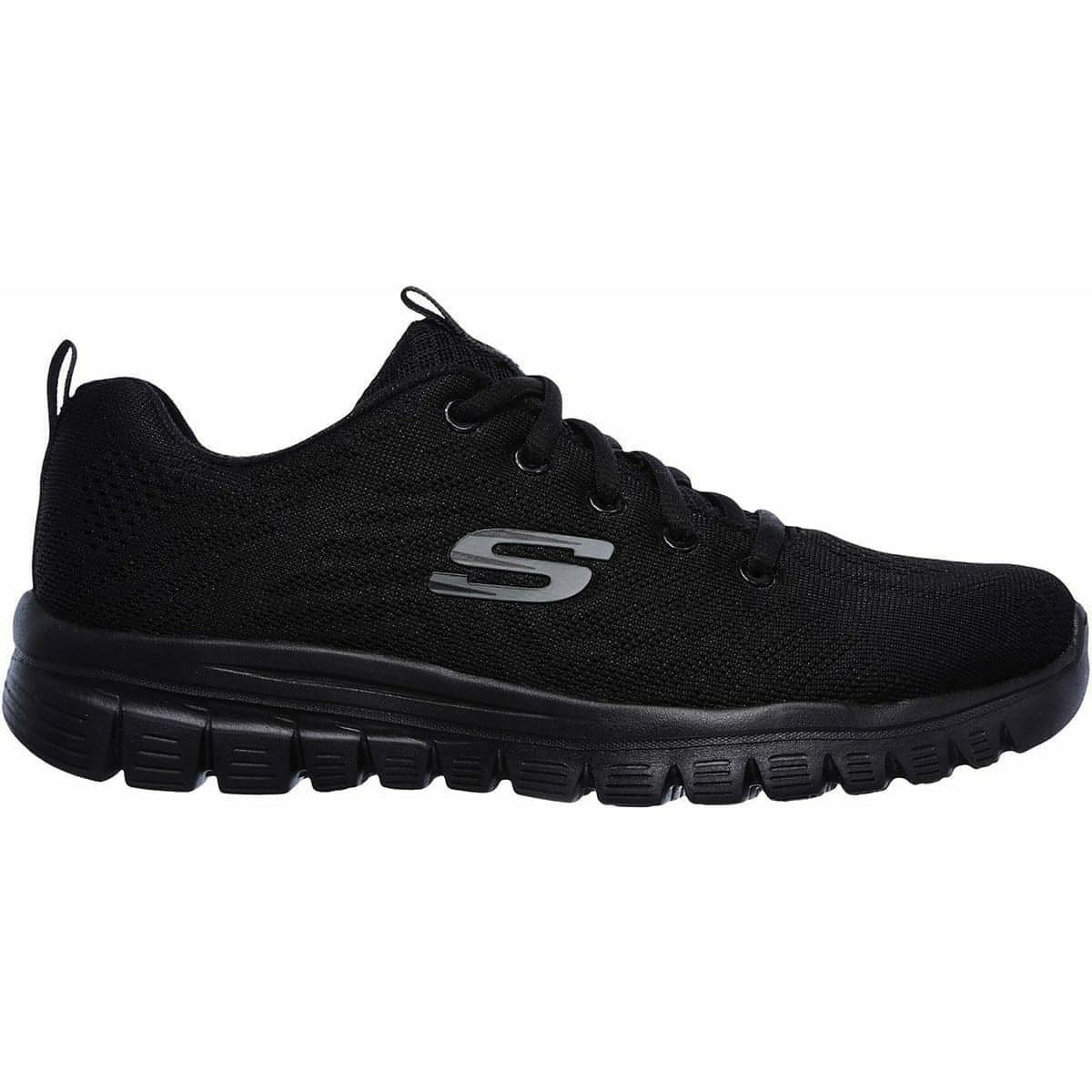 Skechers Women's Graceful Wide Fit Training Shoes - Black
